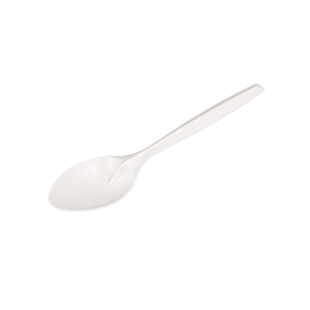 7" Cornstarch bioplastic biobased spoon WFS-106A