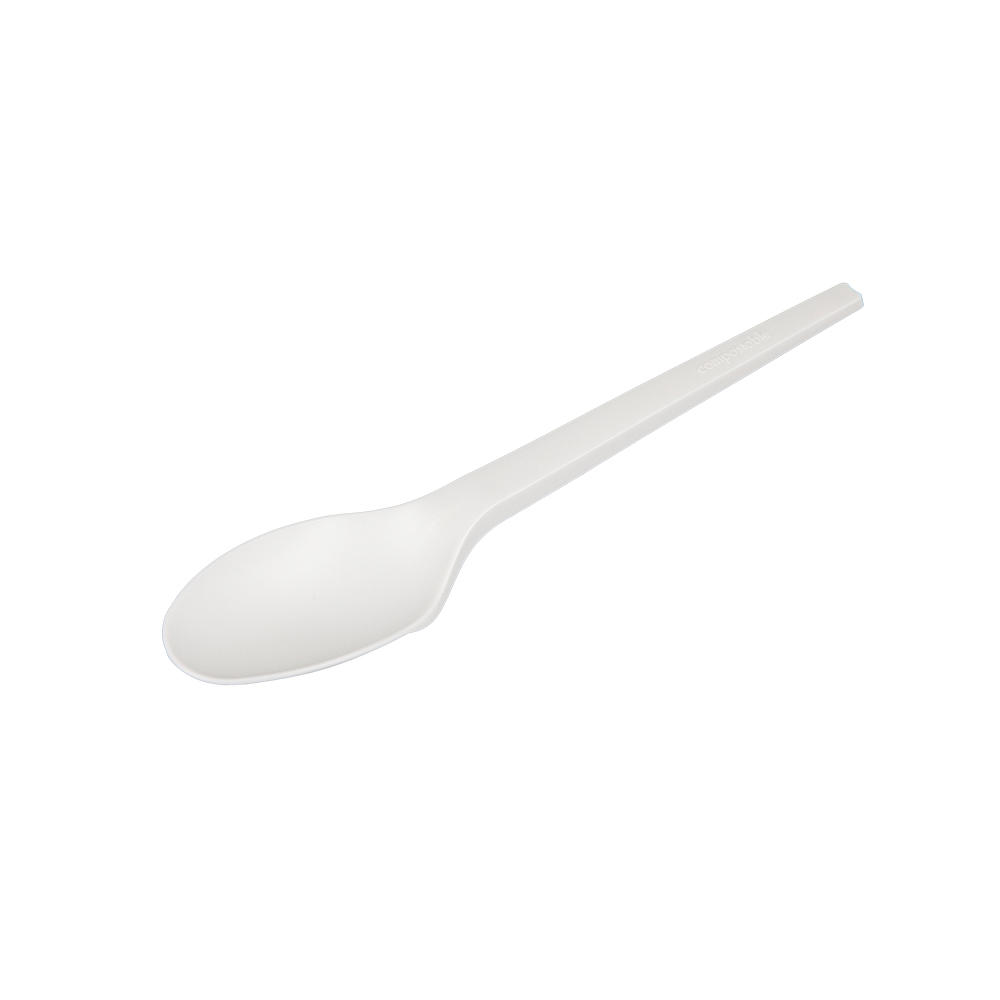 6.5" CPLA Biodegradable Ecofriendly Compostable Spoon WFS-Q02