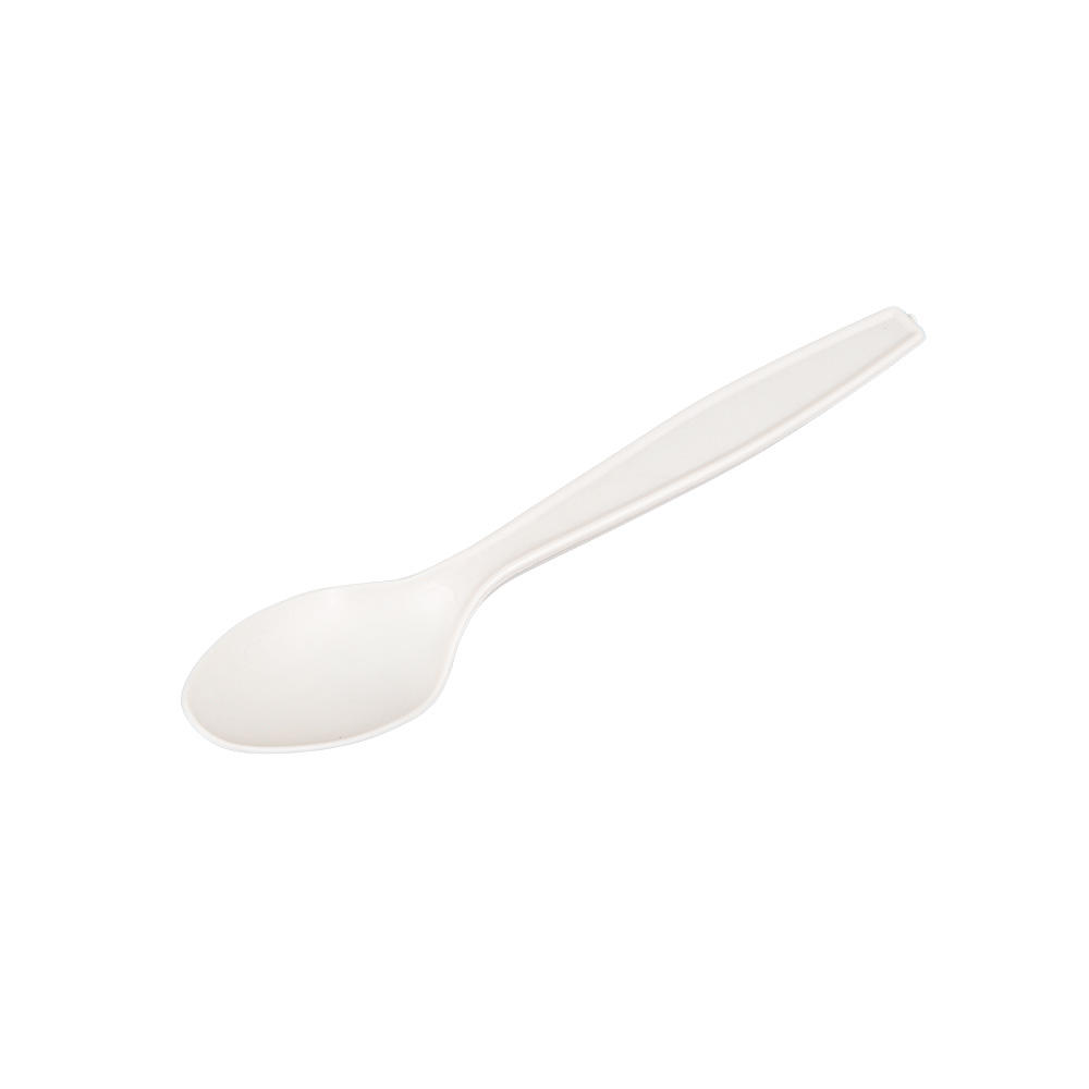 6.3" Cornstarch bioplastic biobased spoon WFS-79