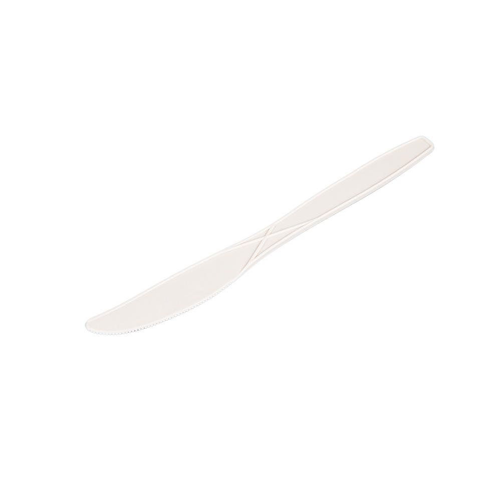 6.5" Cornstarch bioplastic biobased knife WFS-07A1