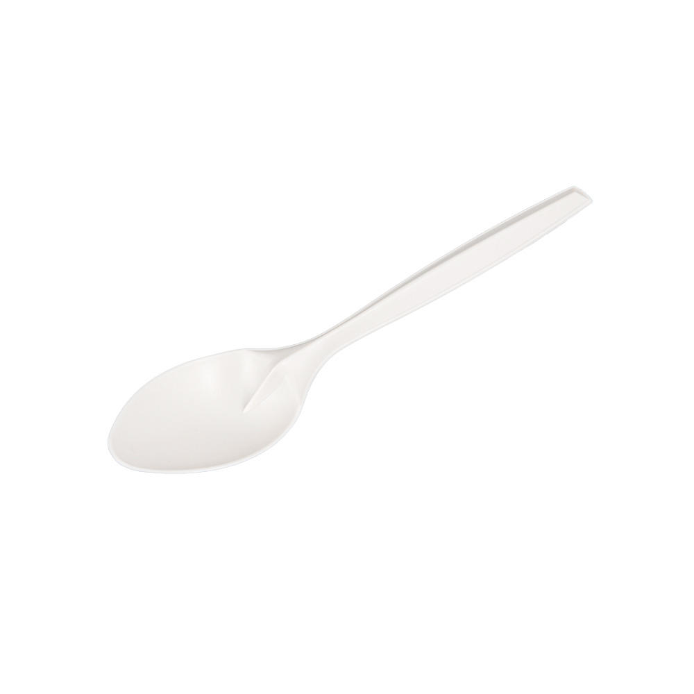 7" Cornstarch bioplastic biobased spoon WFS-106A