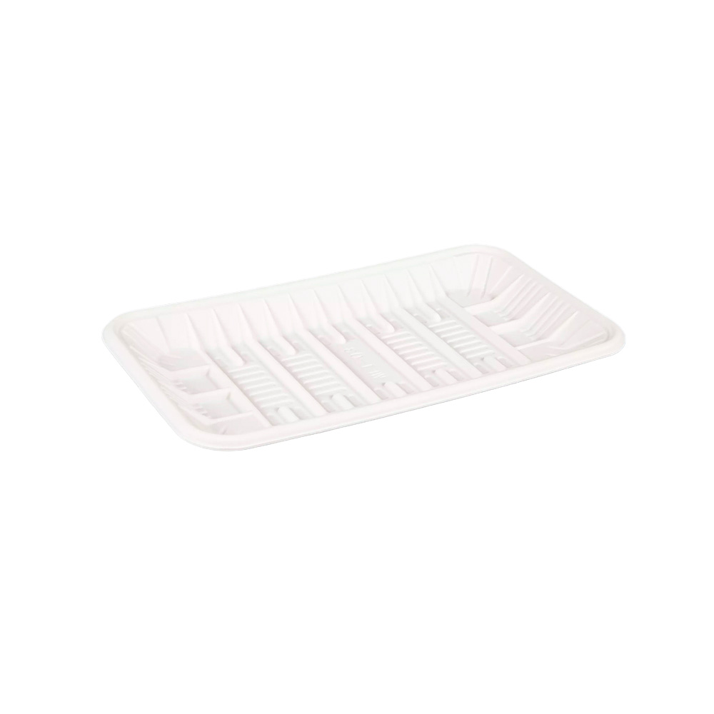 Ecofriendlly  Disposal Cornstarch bioplastic biobased long tray WFT-03