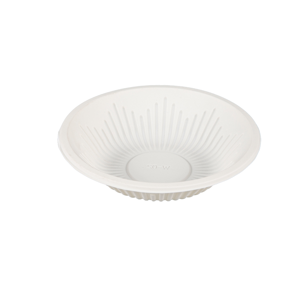 12oz biobased Disposable round takeaway soup eco-friendly cornstarch bowl for food salad WFW-02