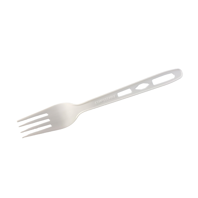 New Arrival 6.5" CPLA Biodegradable Compostable Disposable Flatware Fork
